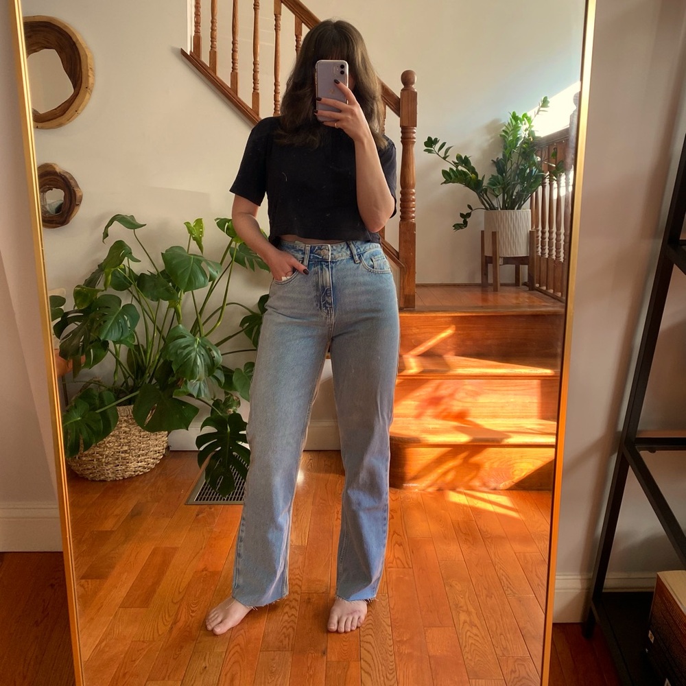 NET Zara frayed hem jeans